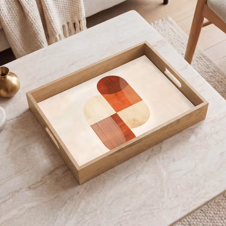 Dienblad - Bogen - Beige - Vormen — 2