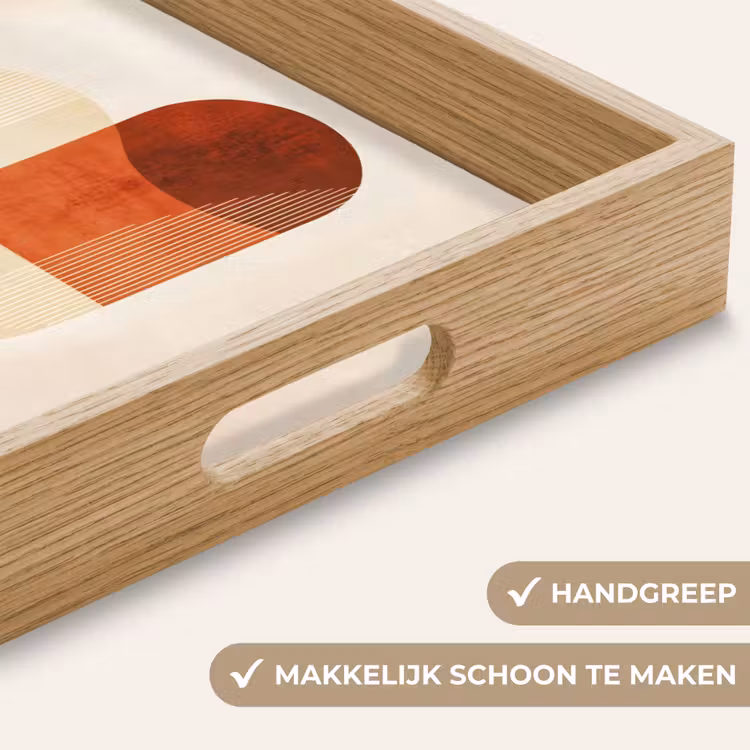 Dienblad - Bogen - Beige - Vormen — 8