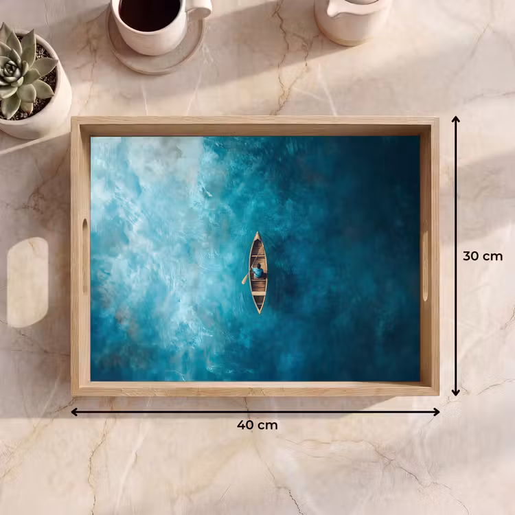 Dienblad - Bootje - Water - Blauw — 7