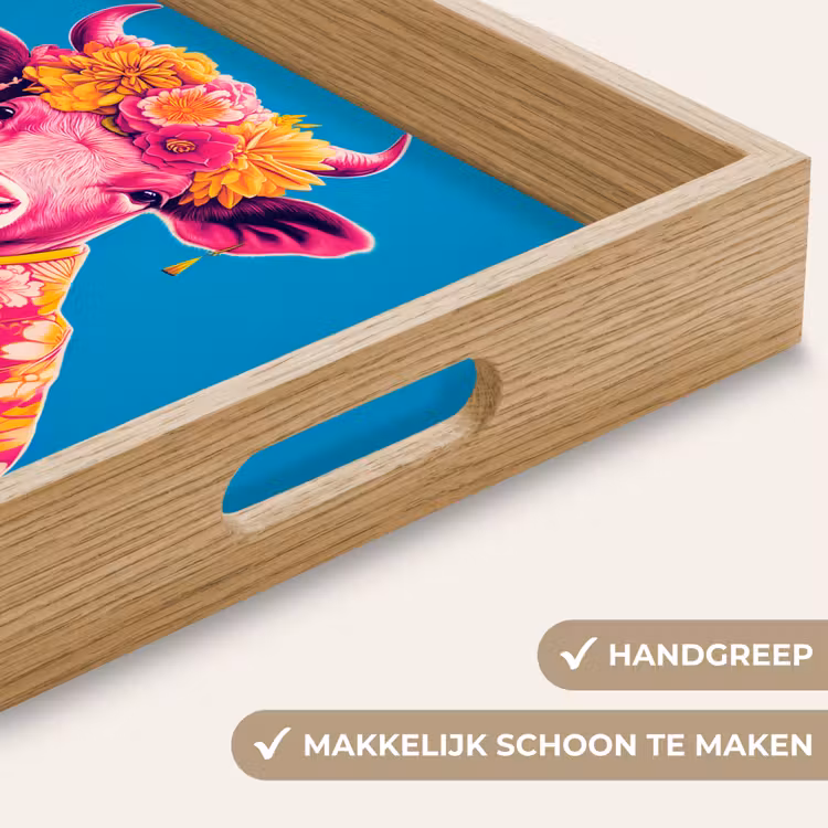Dienblad - Koe - Bloemenkrans - Oorhangers - Kimono — 8