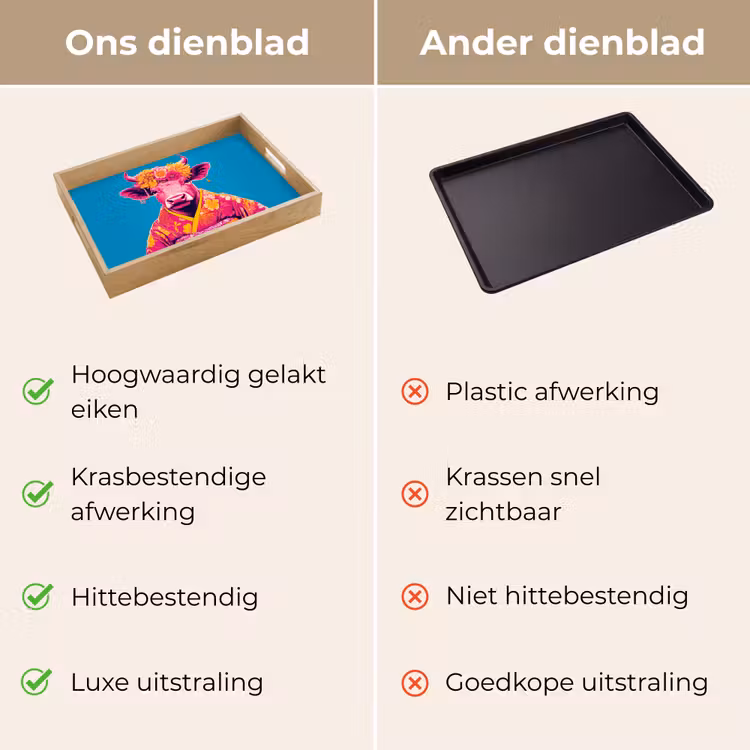 Dienblad - Koe - Bloemenkrans - Oorhangers - Kimono — 9
