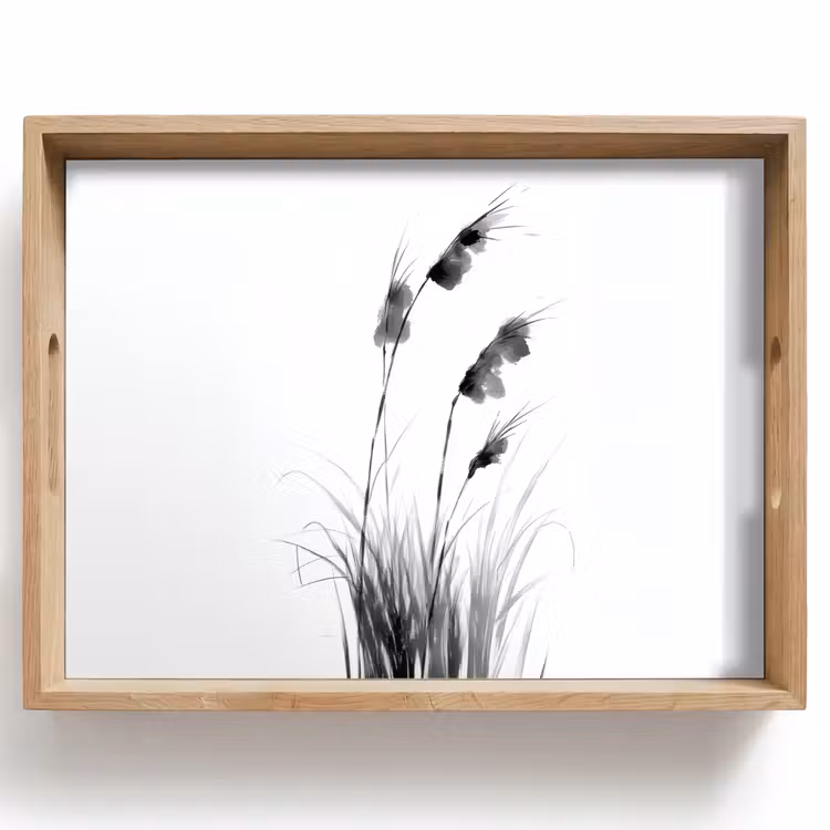 Dienblad - Minimalistisch - Stelen - Wit — 1