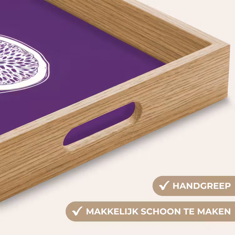 Dienblad - Passievrucht - Zaadjes - Paars - Minimalistisch — 8