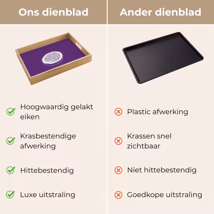 Dienblad - Passievrucht - Zaadjes - Paars - Minimalistisch — 9