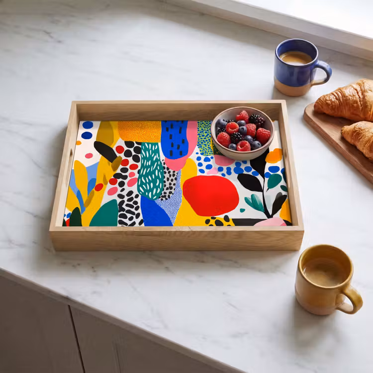 Dienblad - Stippen - Vormen - Modern - Kleuren — 3