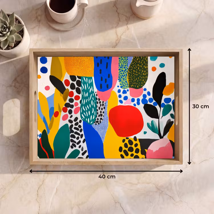 Dienblad - Stippen - Vormen - Modern - Kleuren — 7