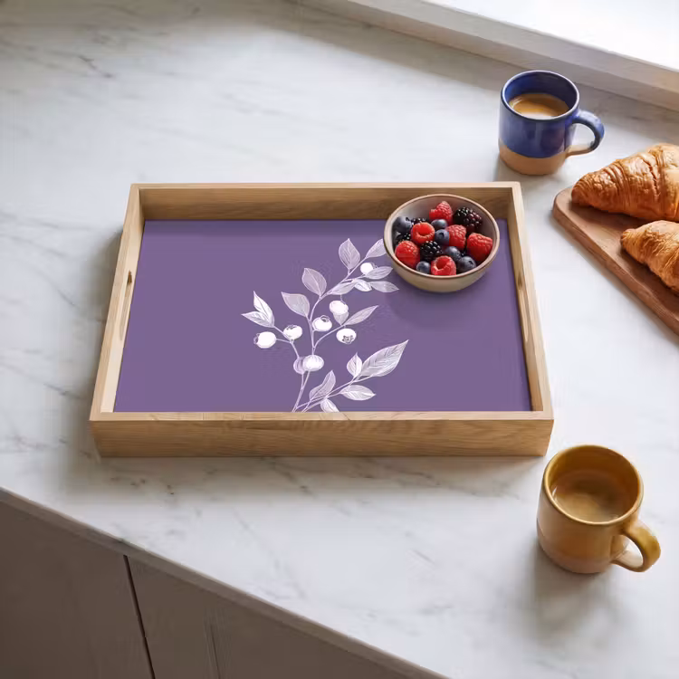 Dienblad - Tak - Sierlijk - Bladeren - Minimalistisch — 3