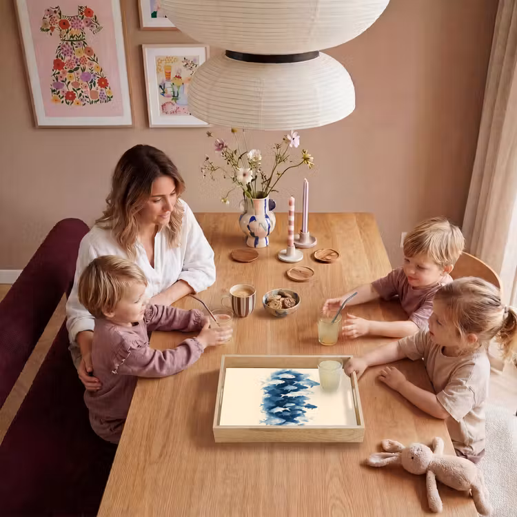 Dienblad - Vissen - Minimalistisch - Blauw — 5