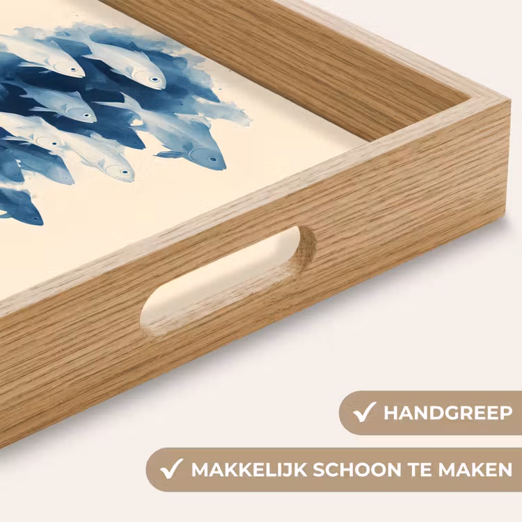 Dienblad - Vissen - Minimalistisch - Blauw — 8