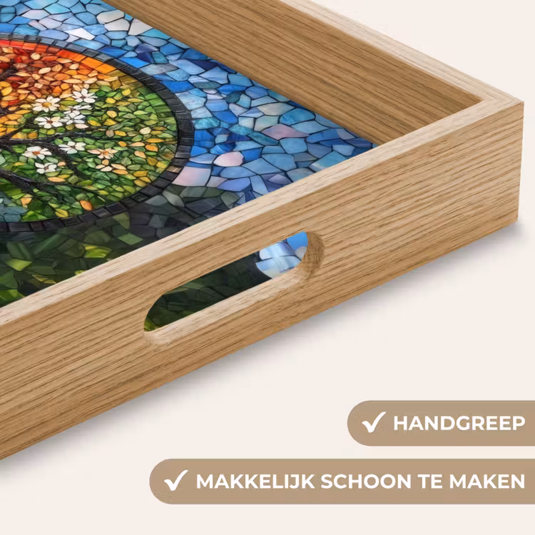 Dienblad - Boom - Seizoenen - Mozaïek - Bergen — 8