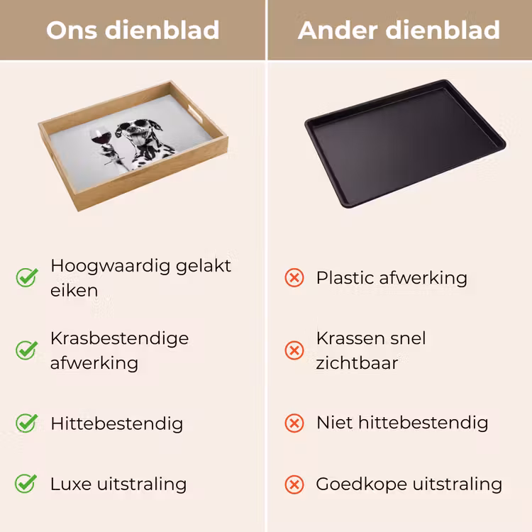 Dienblad - Zonnebril - Dalmatiër - Wijnglas - Tong — 9