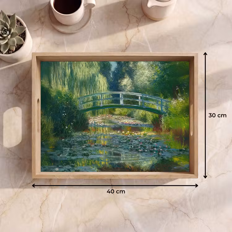 Dienblad - Brug - Hout - Vijver - Waterlelies — 7