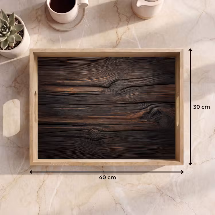 Dienblad - Hout - Grillige nerven — 7
