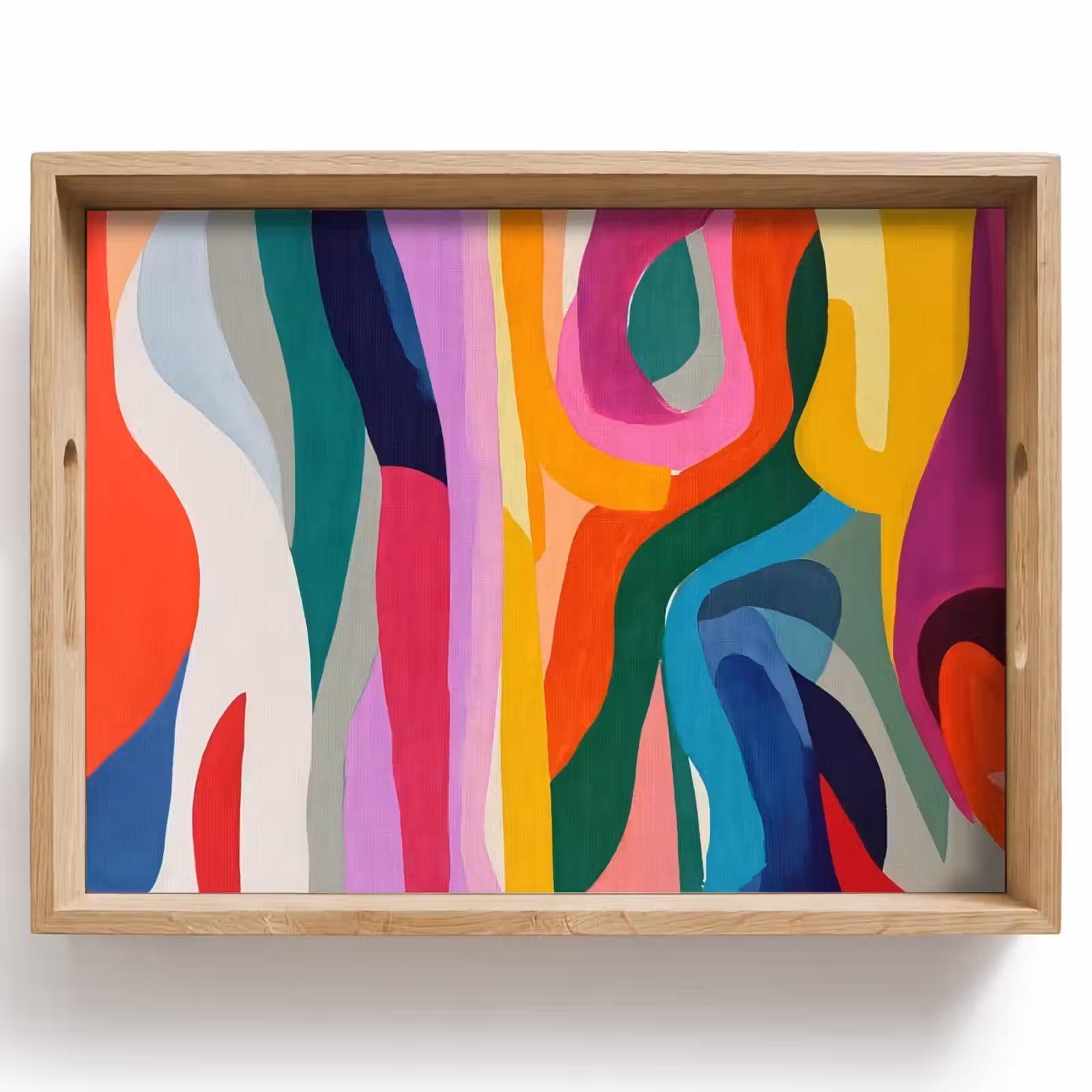 Dienblad - Abstract - Kleurrijk - Golven - Lijnen — 1
