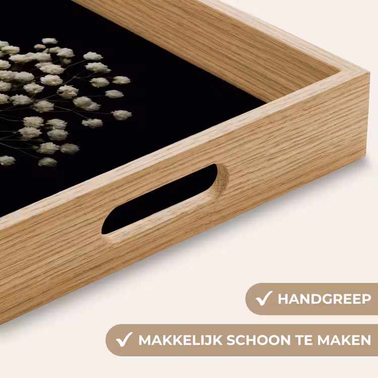 Dienblad - Gipskruid - Bloemetjes - Wit - Minimalistisch — 8