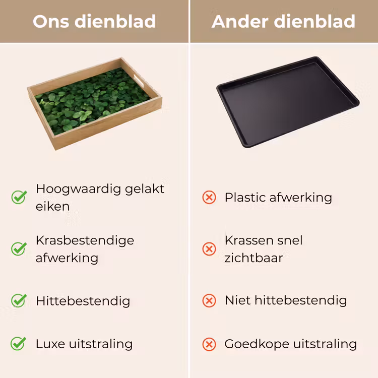 Dienblad - Groen - Bladeren - Kartel - Zonlicht — 9