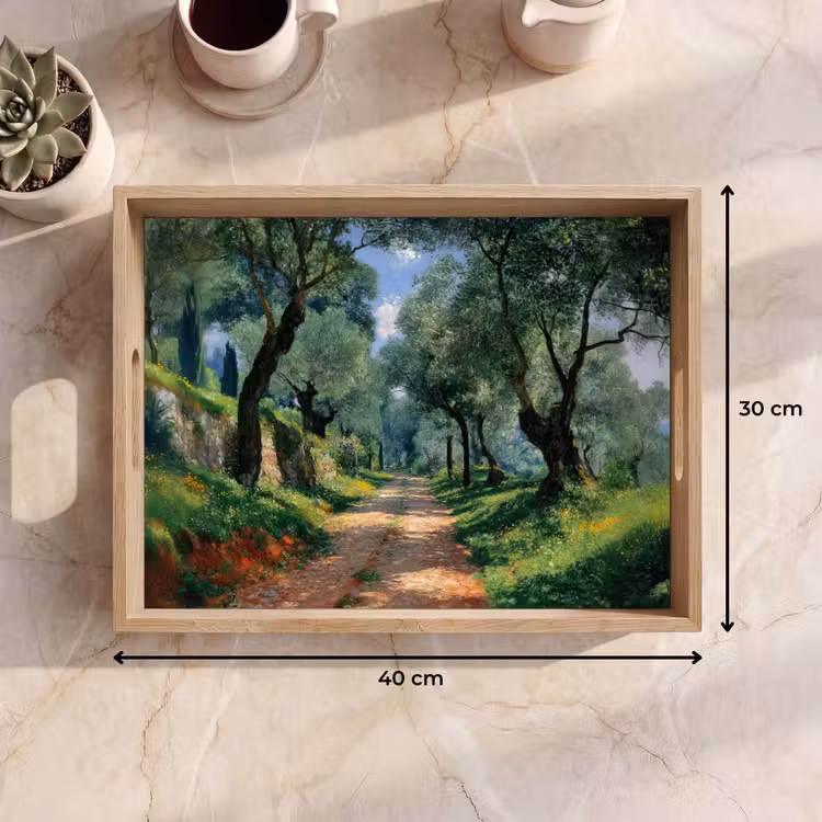 Dienblad - Pad - Bomen - Schaduw - — 7