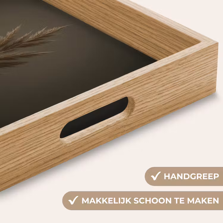 Dienblad - Tak - Pluimgras - Donkerbruin — 8