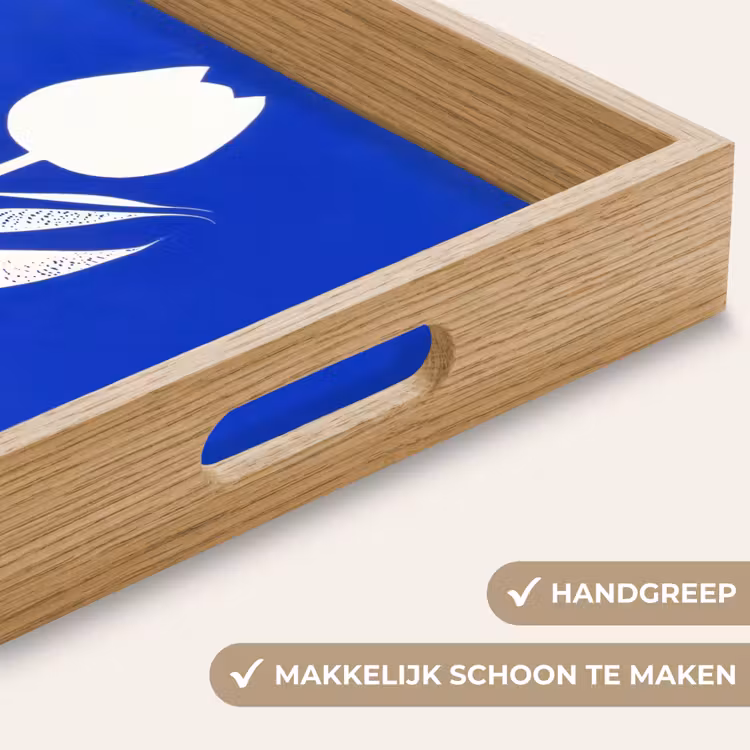 Dienblad - Tulp - Minimalistisch - Bladeren - Wit — 8