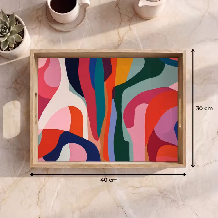Dienblad - Vormen - Bochten - Kleurrijk - Abstract — 7