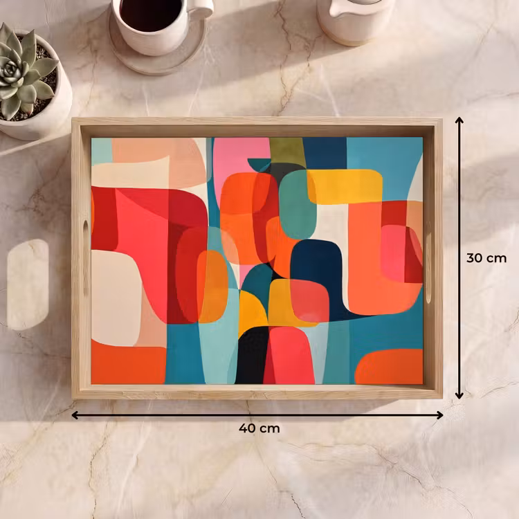 Dienblad - Vormen - Kleurrijk - Abstract - Vlakken — 7