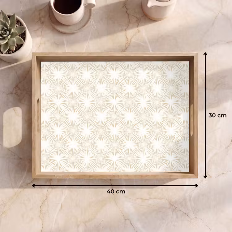 Dienblad - Abstract - Motief - Beige — 7