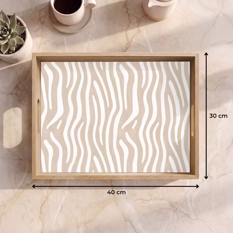 Dienblad - Abstract - Zebra - Beige — 7
