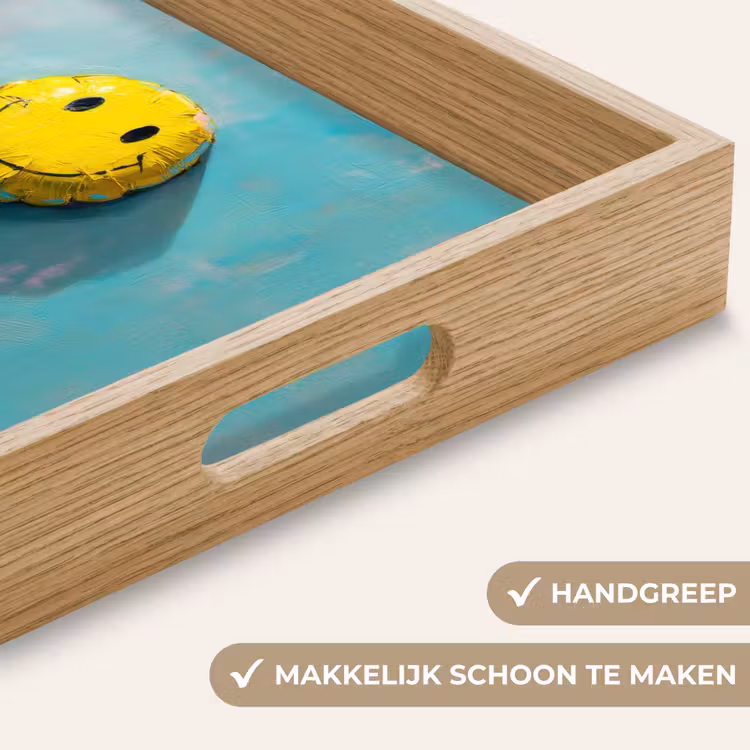Dienblad - Ballon - Geel - Smiley — 8