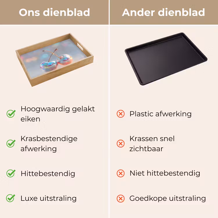 Dienblad - Kersen - Glanzend - Regenboogkleur — 9