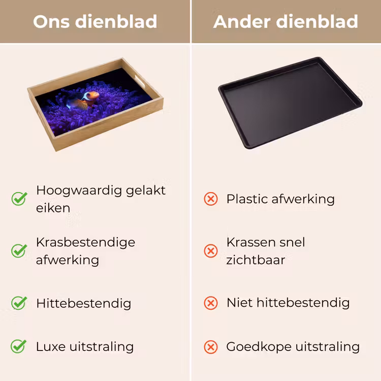 Dienblad - Koraal - Vis - Oranje - Zee — 9