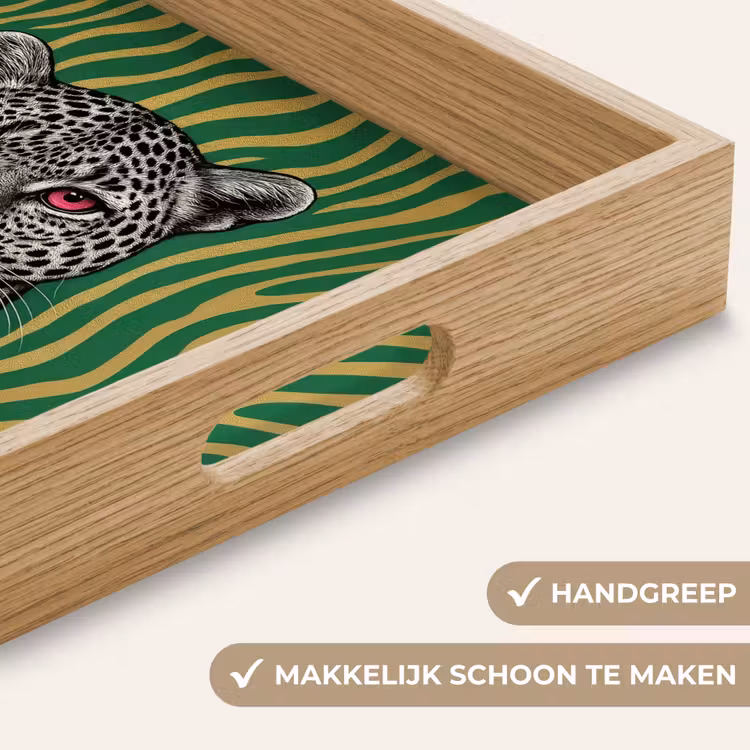 Dienblad - Panter - Zebrapatroon - Groen — 8