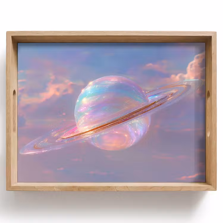 Dienblad - Planeet - Lucht - Wolken - Pasteltinten — 1