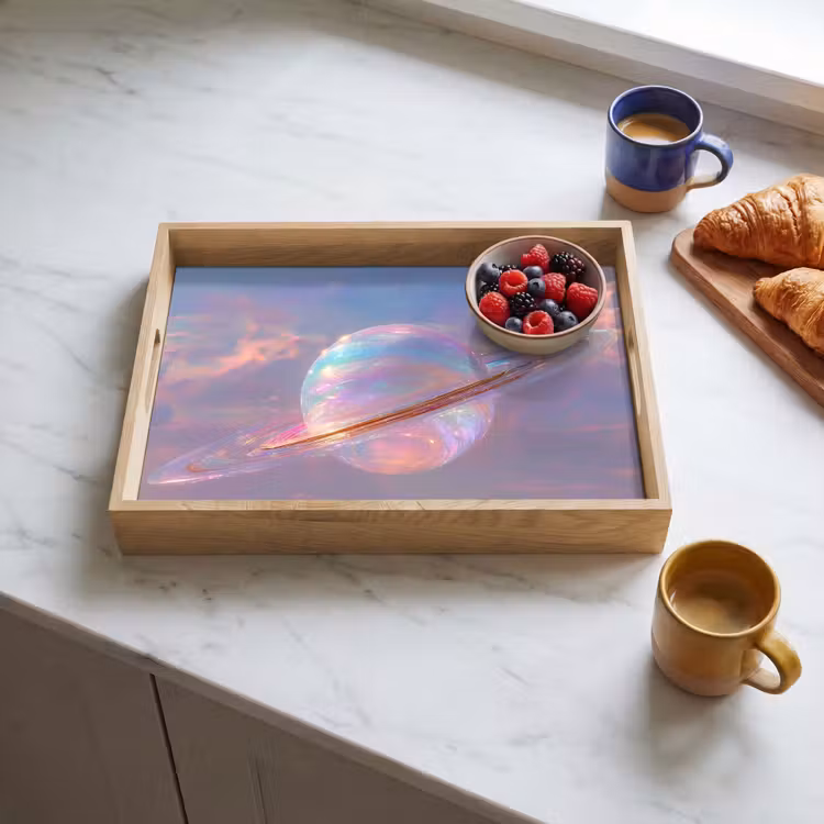 Dienblad - Planeet - Lucht - Wolken - Pasteltinten — 3