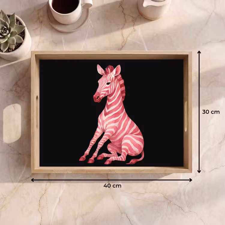 Dienblad - Zebra - Roze - Gestreept — 7
