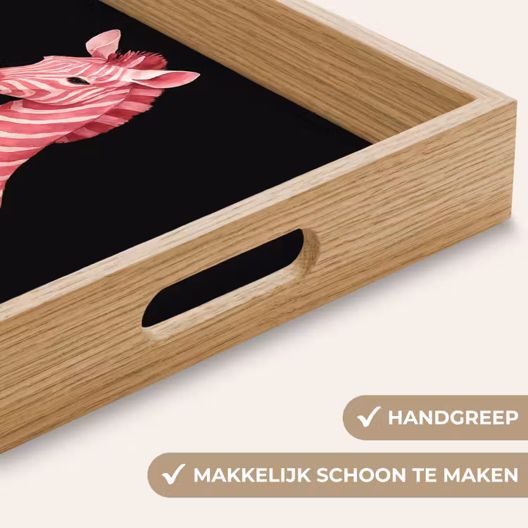 Dienblad - Zebra - Roze - Gestreept — 8