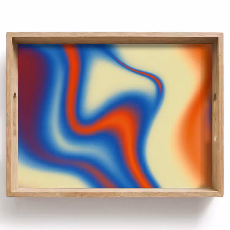 Dienblad - Golven - Kleurrijk - Abstract — 1