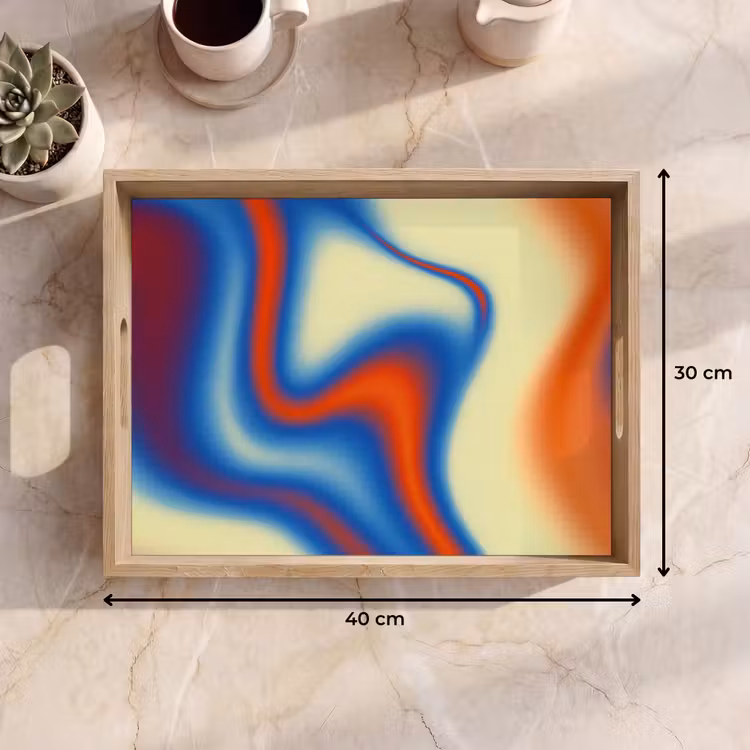 Dienblad - Golven - Kleurrijk - Abstract — 7