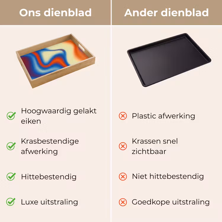Dienblad - Golven - Kleurrijk - Abstract — 9
