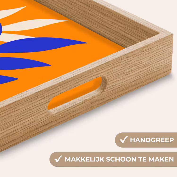 Dienblad - Takken - Bladeren - Minimalistisch - Blauw — 8