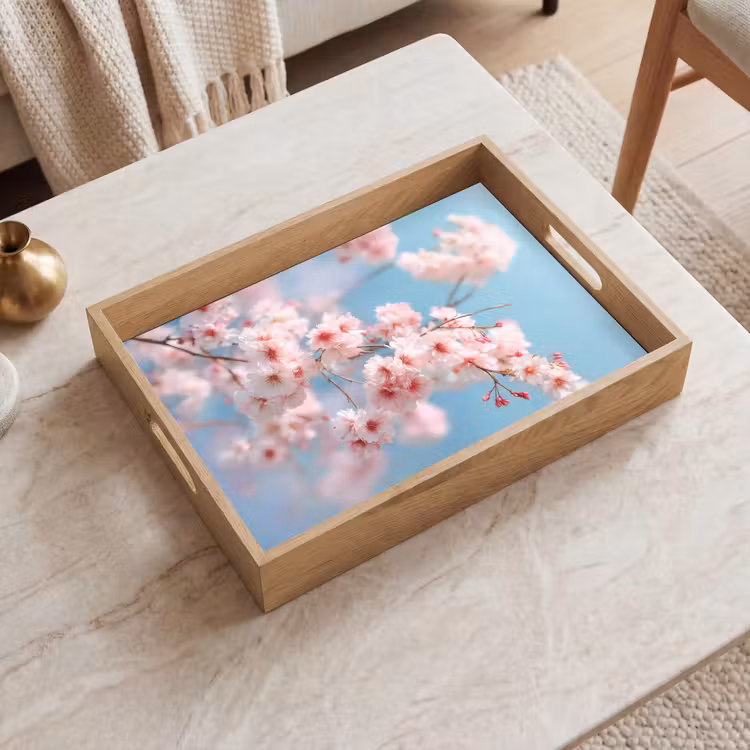 Dienblad - Takken - Bloesems - Roze — 2