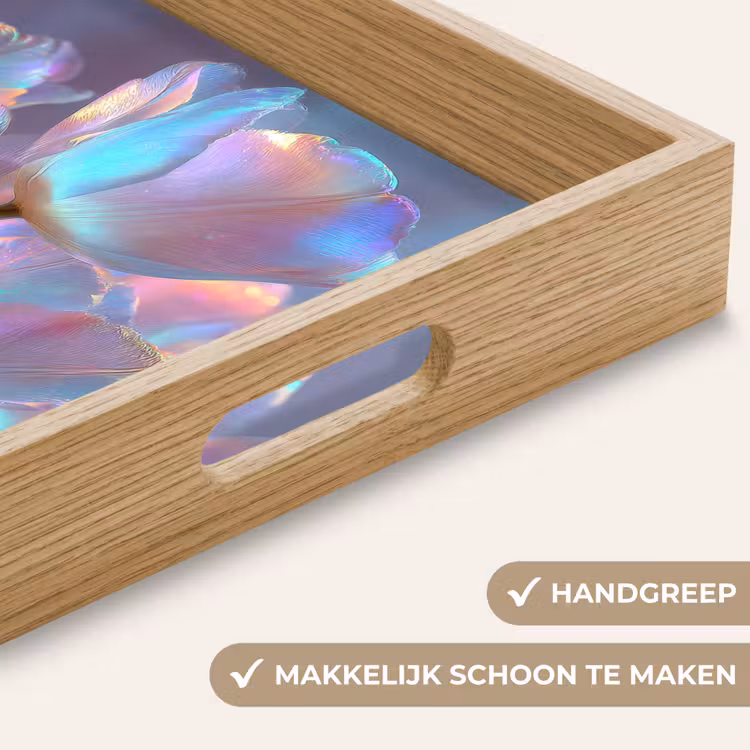Dienblad - Tulpen - Glazen - Bloemblaadjes - Pasteltinten — 8