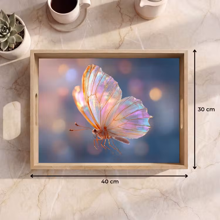 Dienblad - Vlinder - Vleugels - Pastel - Glinstering — 7