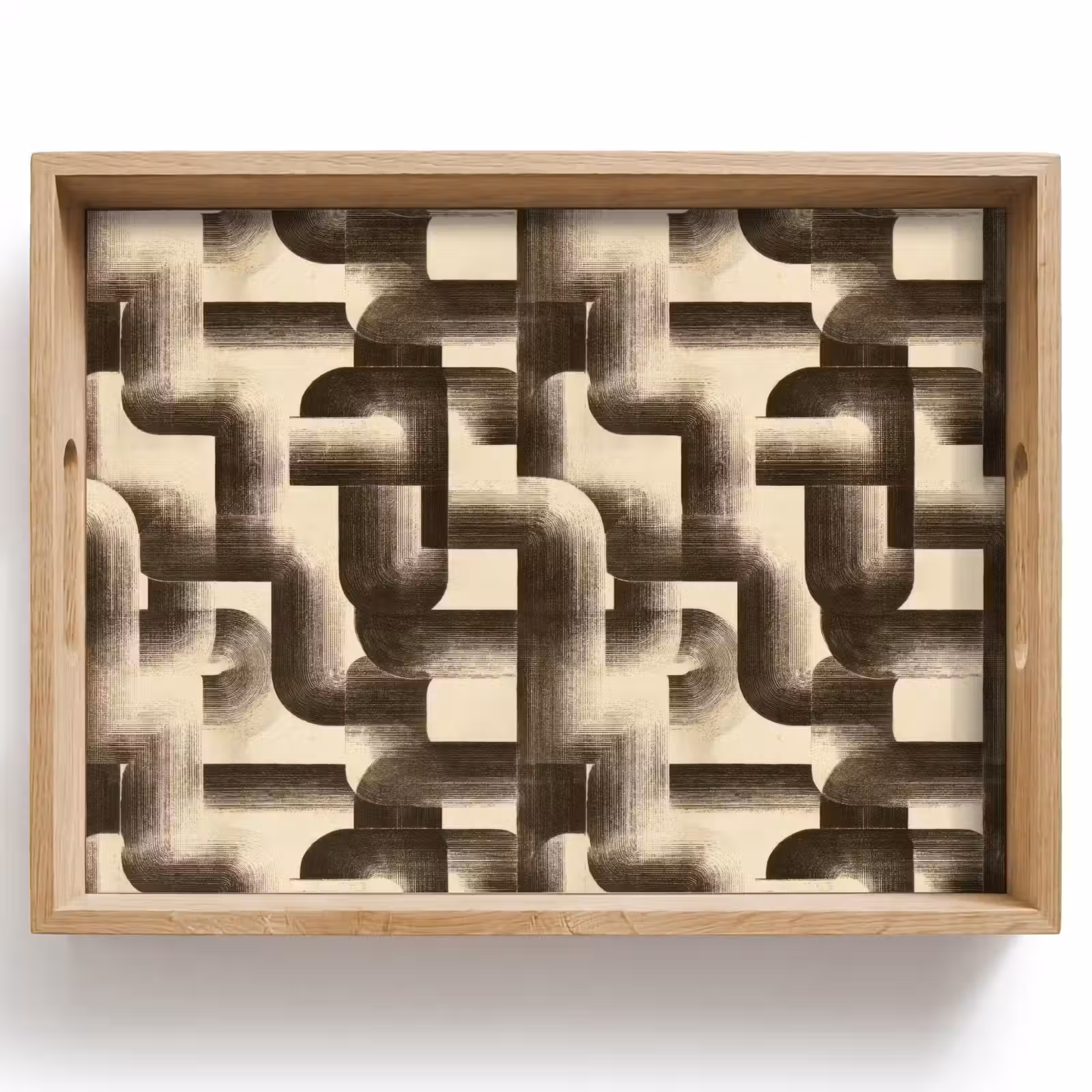 Dienblad - Abstract - Retro - Zwart — 1