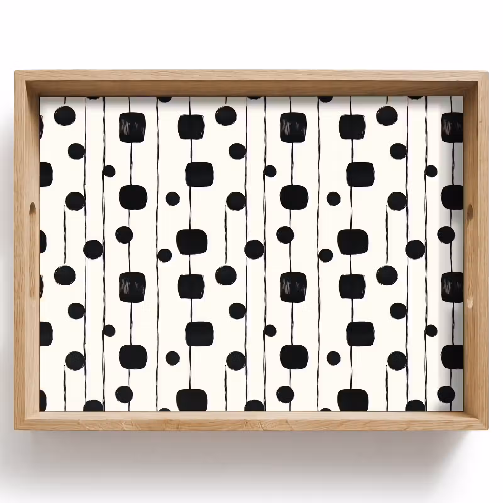 Dienblad - Grafisch - Modern - Zwart — 1