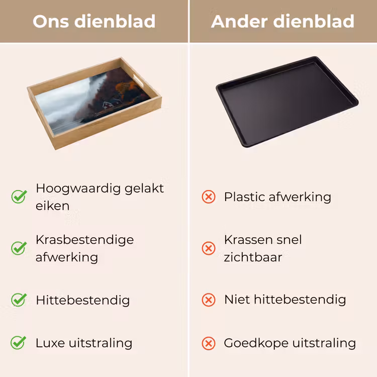Dienblad - Huis - Rood - Bergen - Water — 9