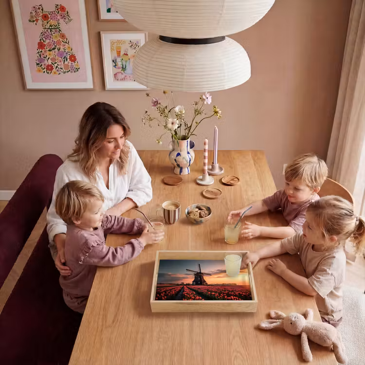 Dienblad - Molen - Zonsondergang - Tulpen - Rood — 5