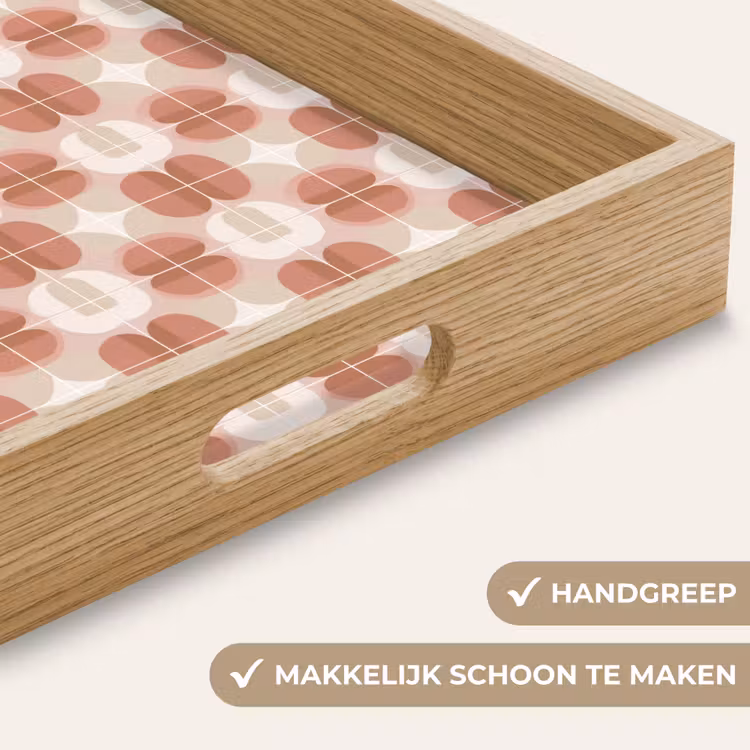 Dienblad - Retro - Klassiek - Roze — 8
