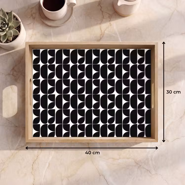Dienblad - Modern - Geometrisch - Zwart — 7
