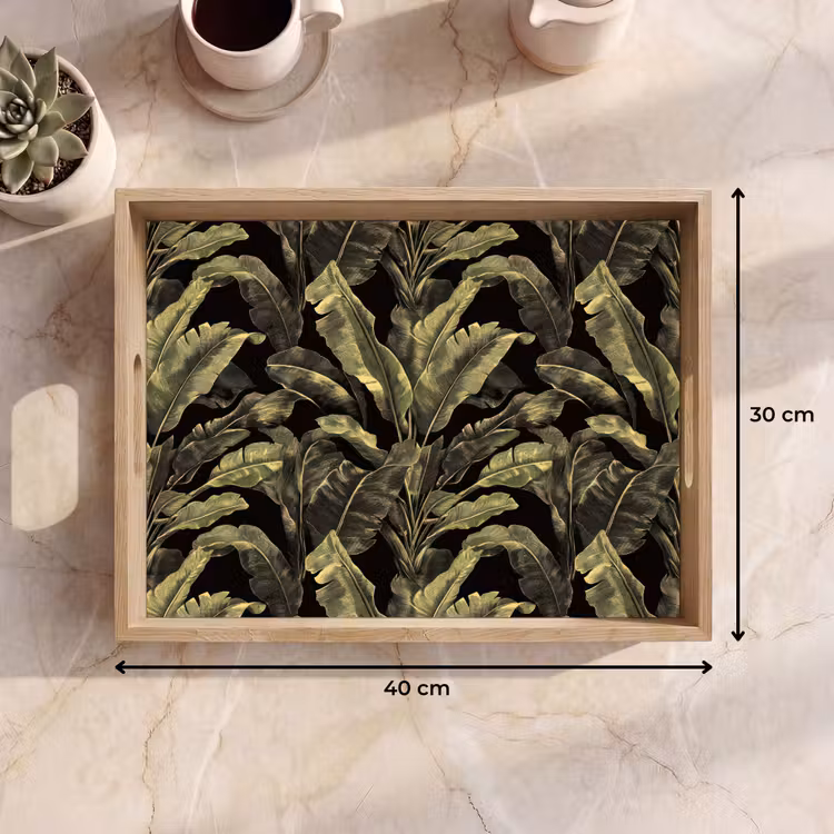Dienblad - Botanisch - Bladeren - Groen — 7