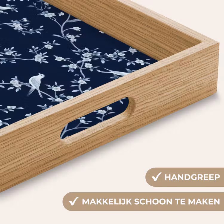 Dienblad - Grafisch - Bloesemtak - Blauw — 8
